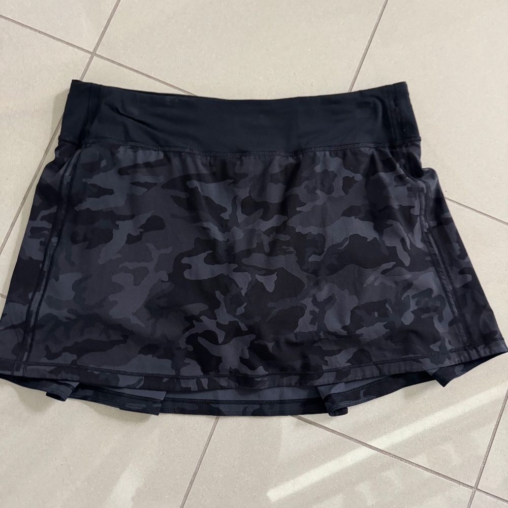 Lululemon Run: Pace Rival Skirt Tall-camo--size 8